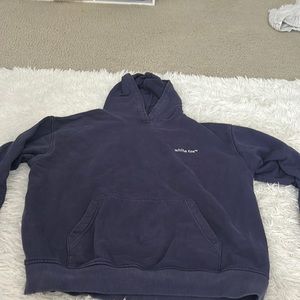 Blue white fox hoodie